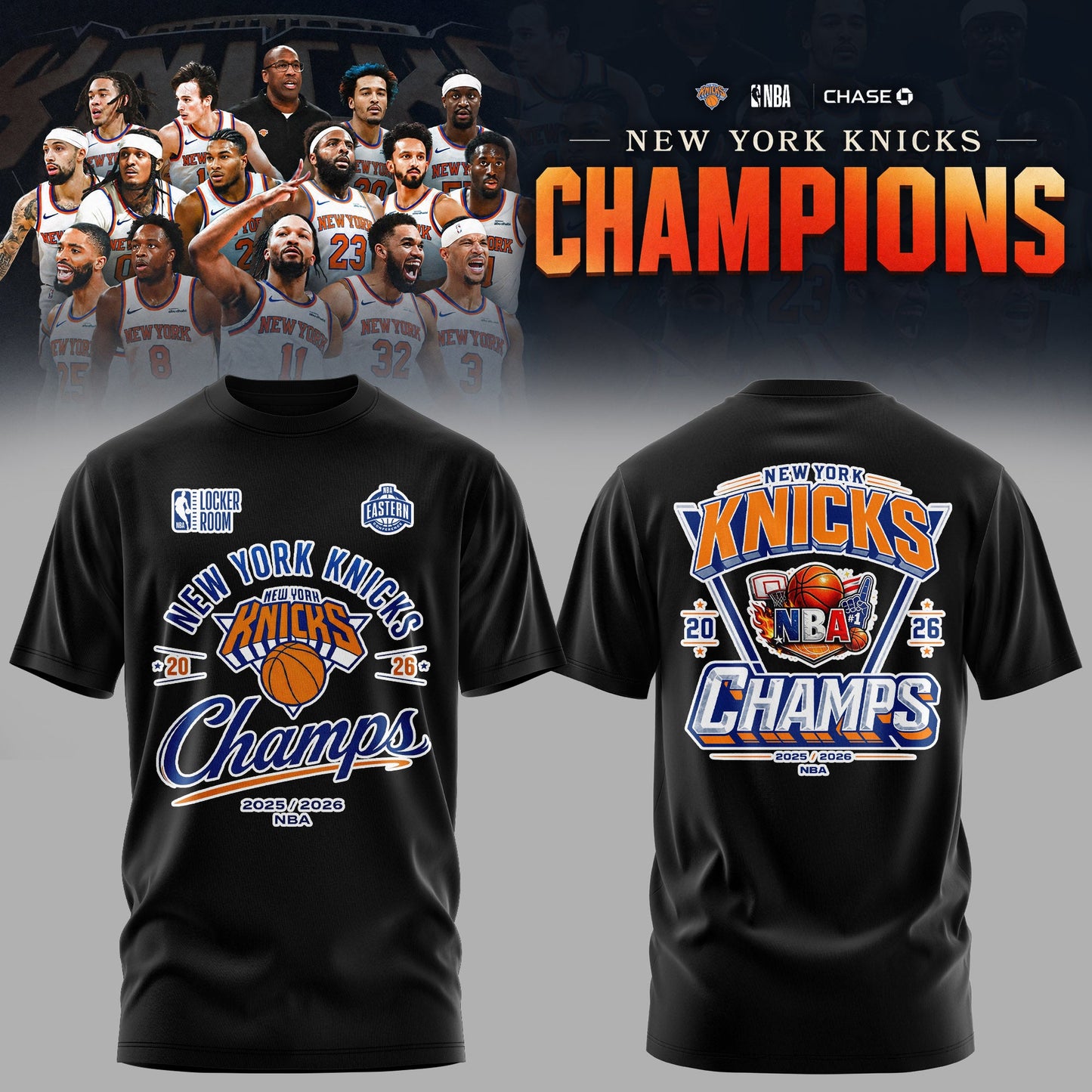 New York Knicks Eastern Conference Champions Edition Tshirt | RF99