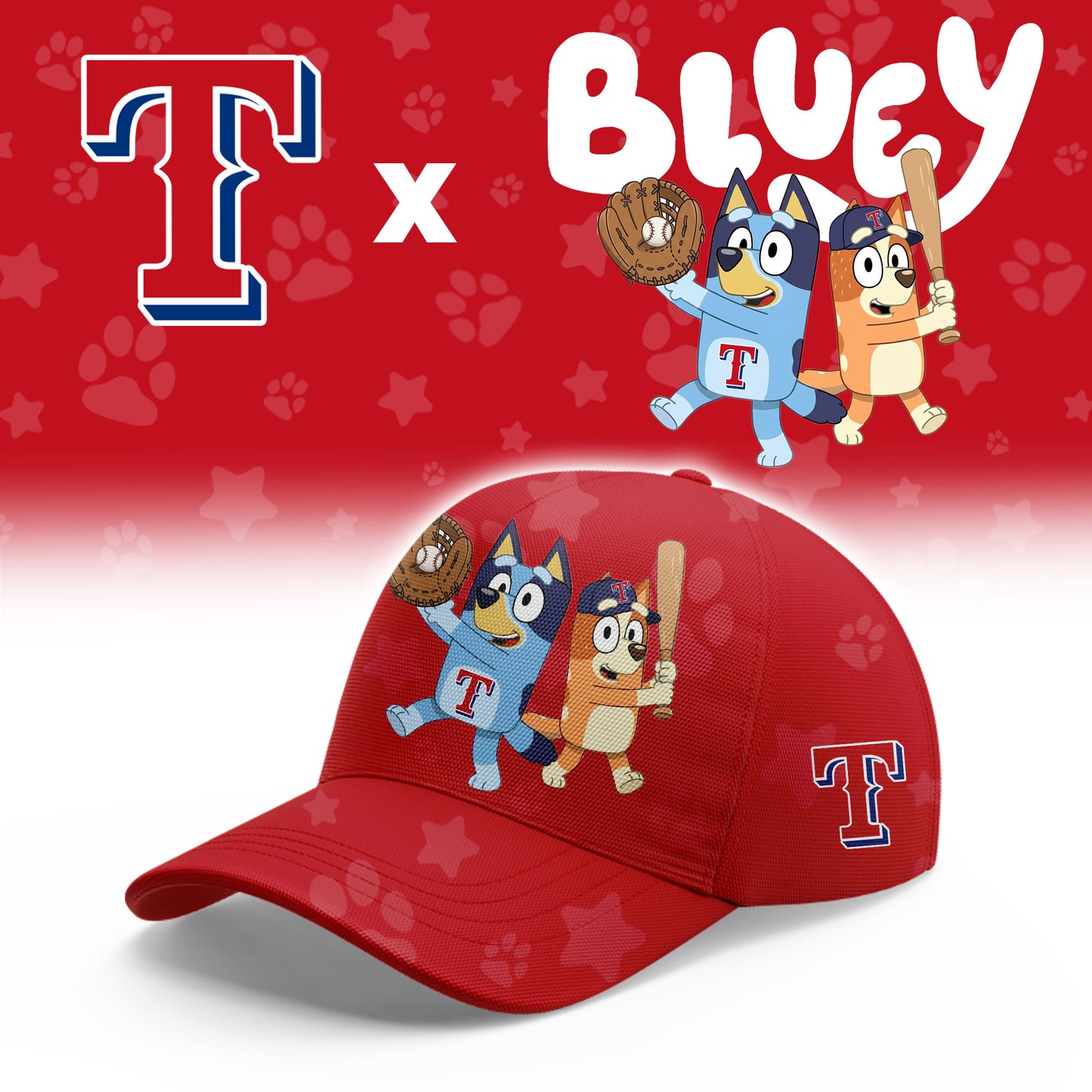 Texas Rangers Bluey Night Game Limited T-Shirt