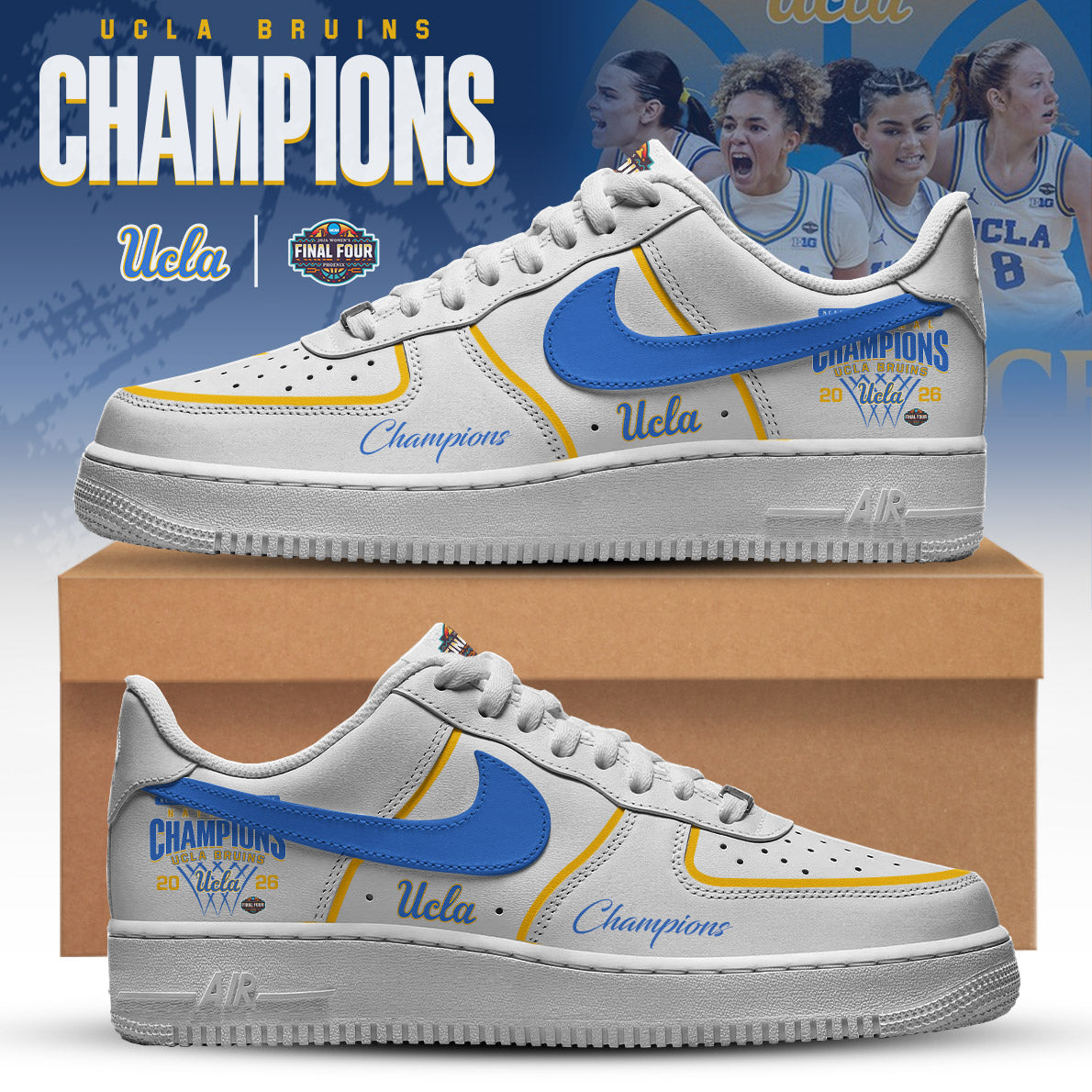 UCLA Basketball 2026 Champions AF1 Low Top Sneaker