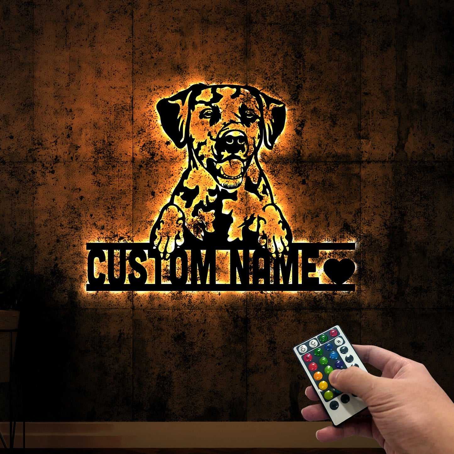 Custom Dalmatian Metal Wall with Led Light, Dalmatian Lover Gift, Dalmatian Decor, Dalmatian Metal Sign, Dog Welcome Sign, Dog Owner Gift