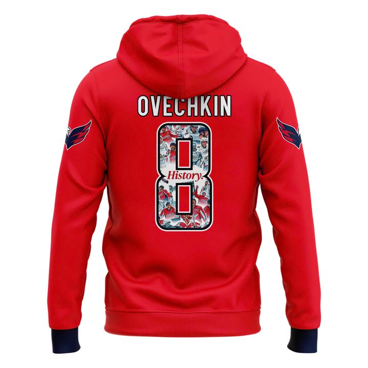 Alexander Ovechkin Washington Capitals Hoodie - Washington Capitals 895 Red Hoodie