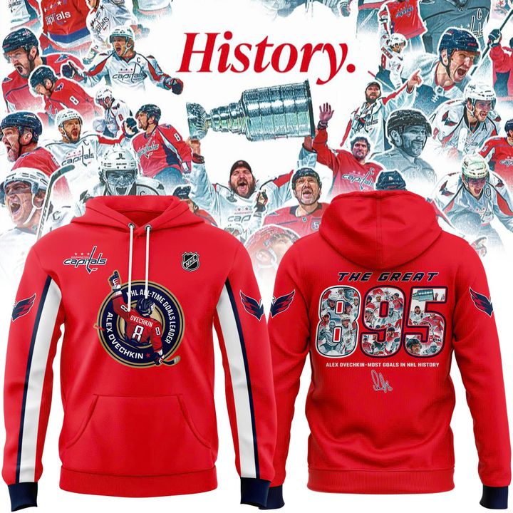 Alexander Ovechkin Washington Capitals Hoodie - Washington Capitals 895 Red Hoodie