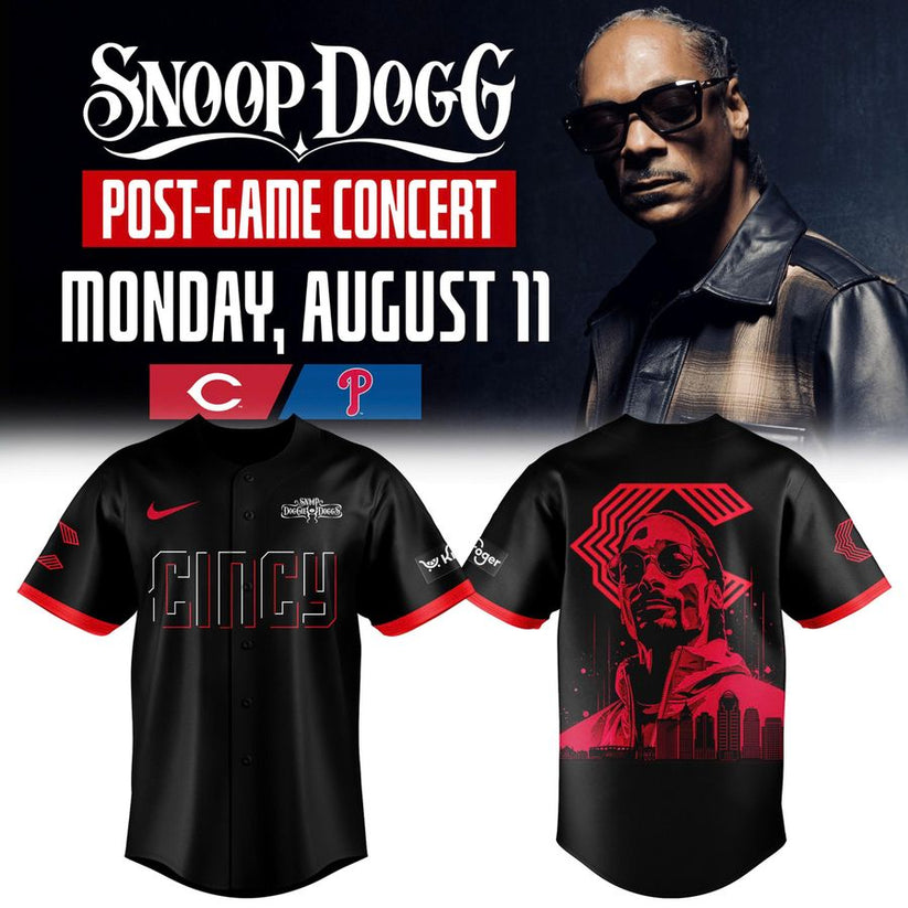 Cincinnati Reds Baseball Jersey x Snoop Dogg Post-game Concert