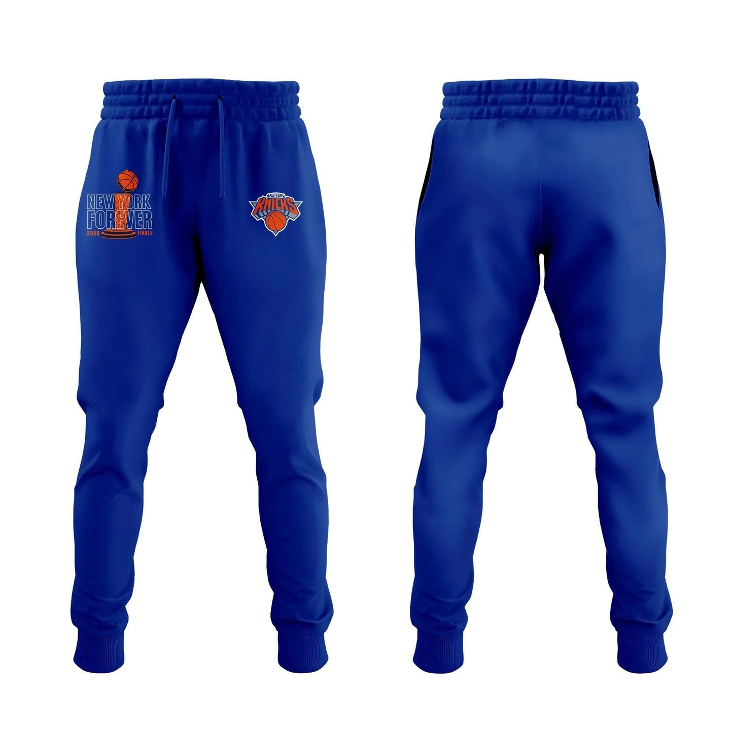 New York Knicks Stevie Knicks 2026 Finals T-Shirt - Blue v2