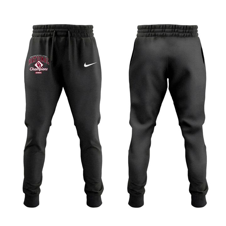 Oklahoma Sooners Charcoal Black 2026 NCAA Division I Baseball National Champions Locker Room T-Shirt