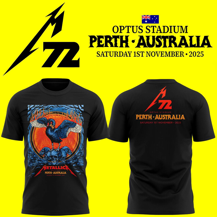 Metallica M72 World Tour Perth Limited Edition T-Shirt