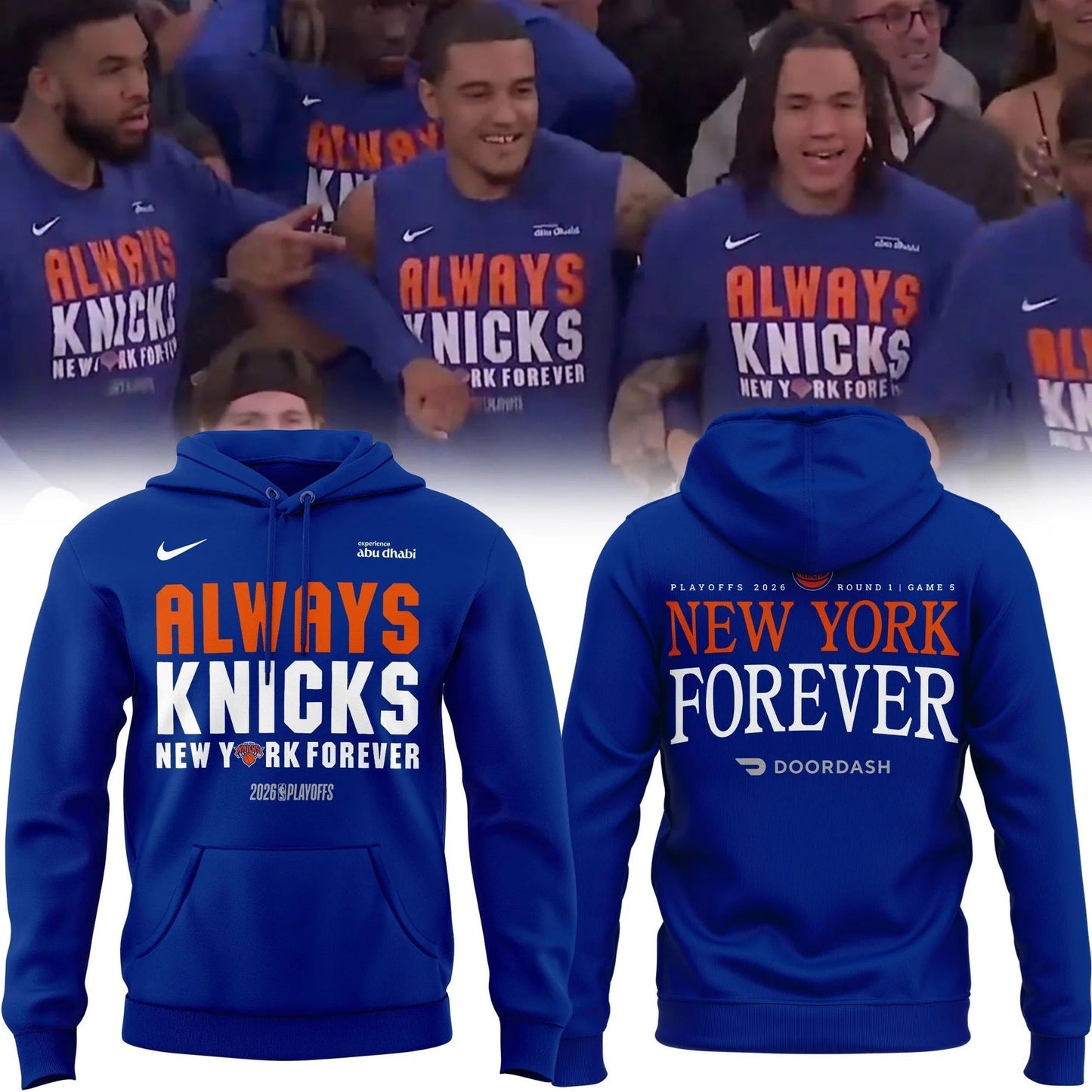 New York Knicks Always Knicks Playoffs Limited Hoodie | YA37
