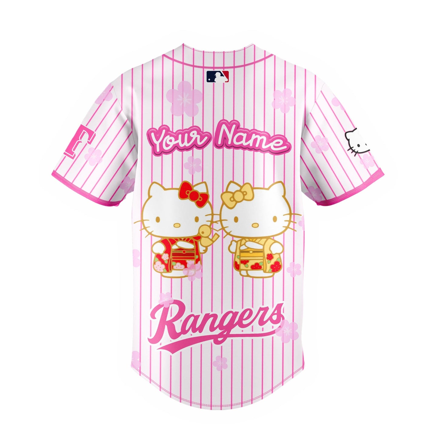 Texas Rangers Baseball Jersey 🌸💕 Hello Kitty Night Happy GirlsDay! Hinamatsuri Jersey Custom Name