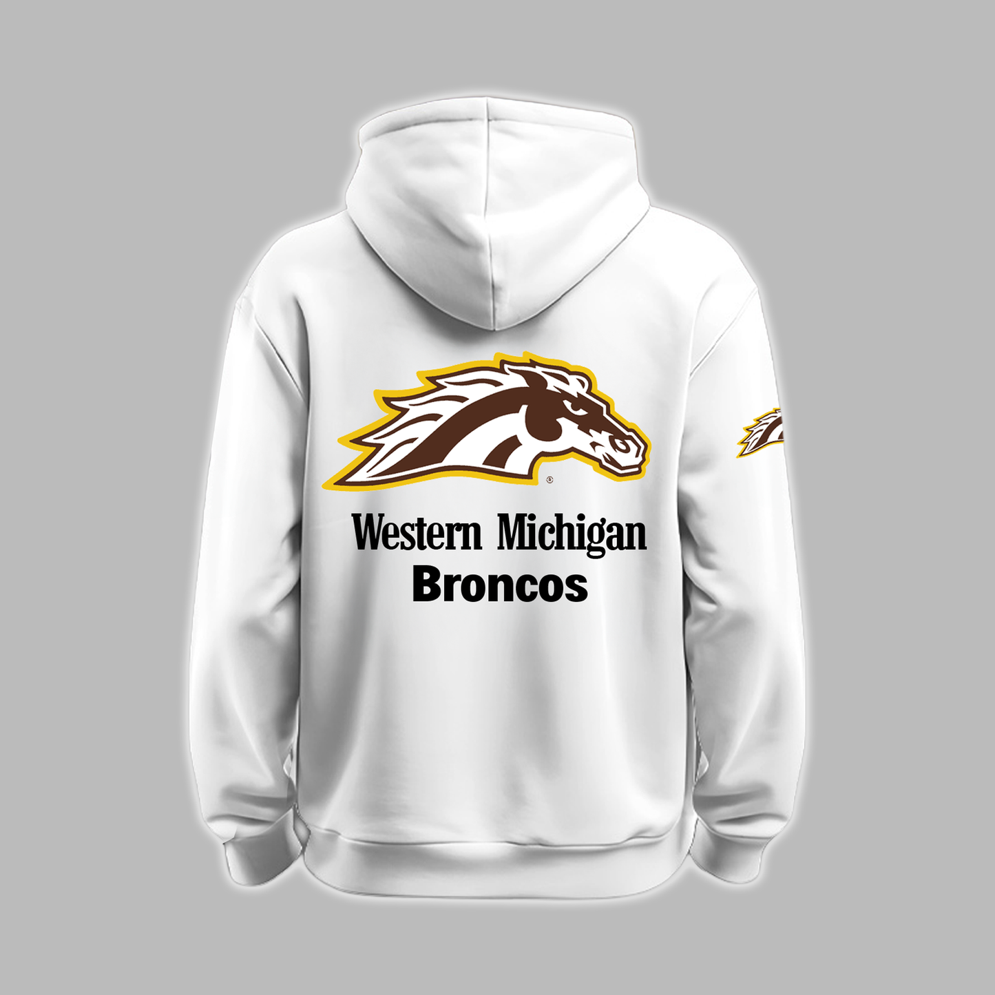 We Are 2025 MAC Champs - THE BRONCOS ARE DETROIT BOUND! - - Western Michigan Football White Hoodie - Unisex - 100% Cotton
