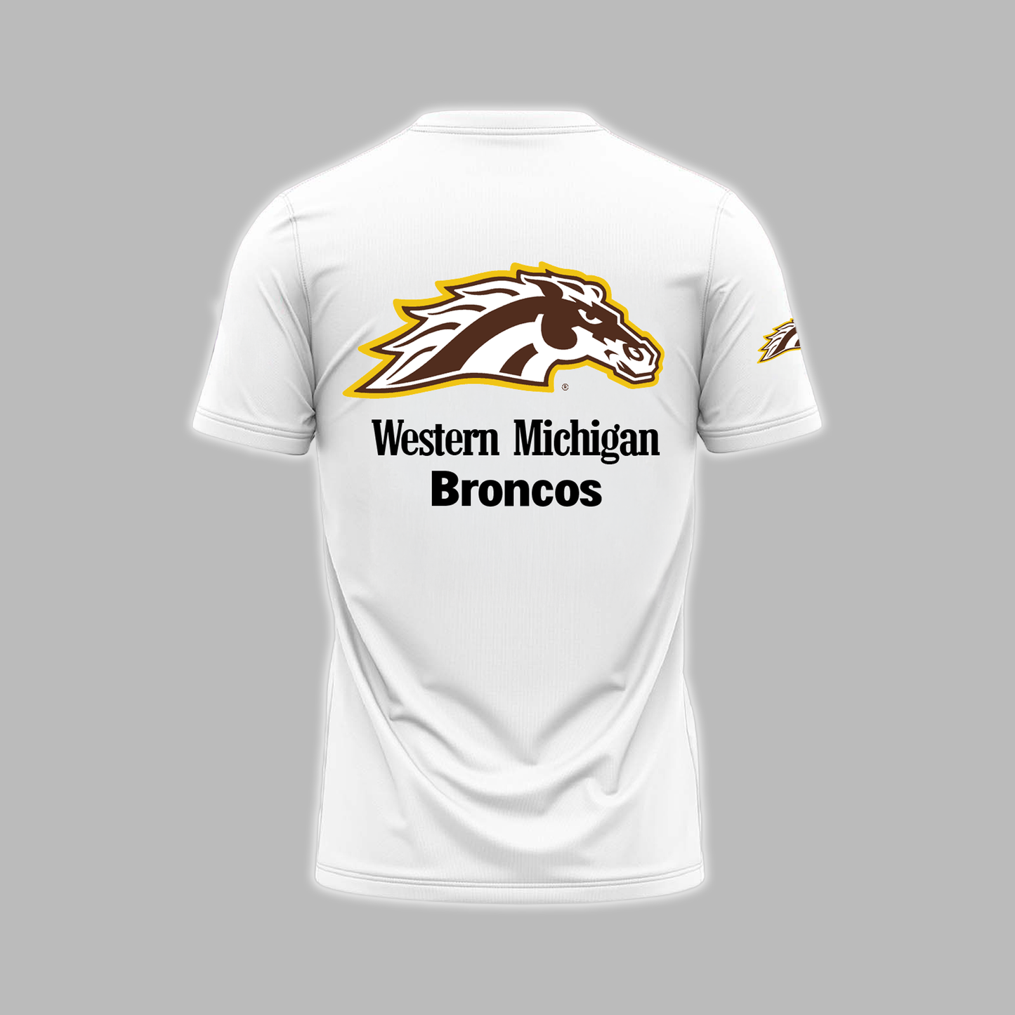 THE BRONCOS ARE DETROIT BOUND! - Western Michigan Football White T-Shirt - Unisex - 100% Cotton
