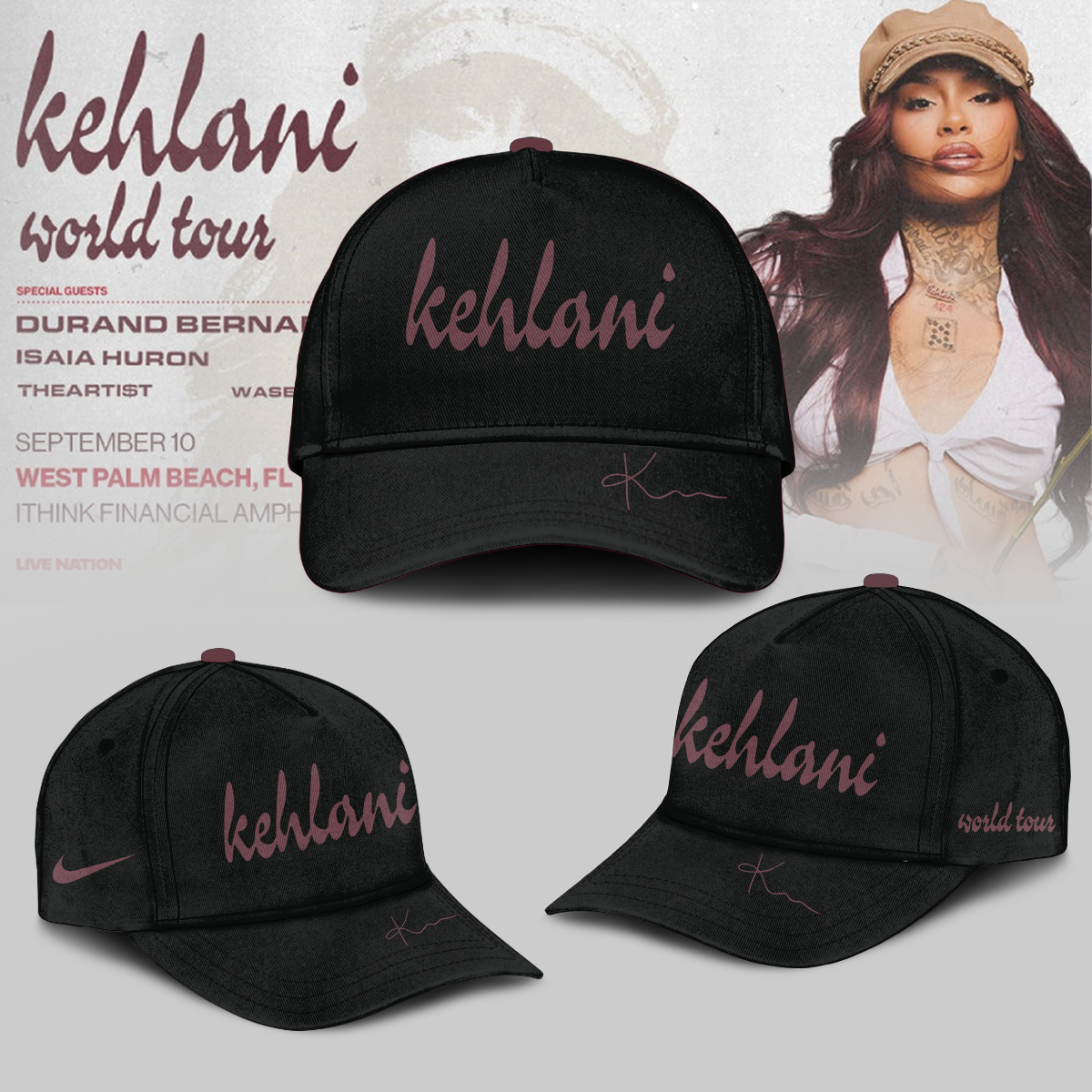 Kehlani World Tour 2026 Limited Edition Signature Tshirt | HL54