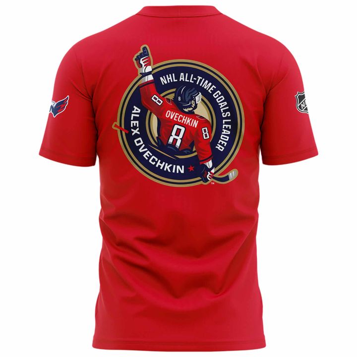 Alexander Ovechkin Washington Capitals T-Shirt - Washington Capitals 895 Red T-Shirt