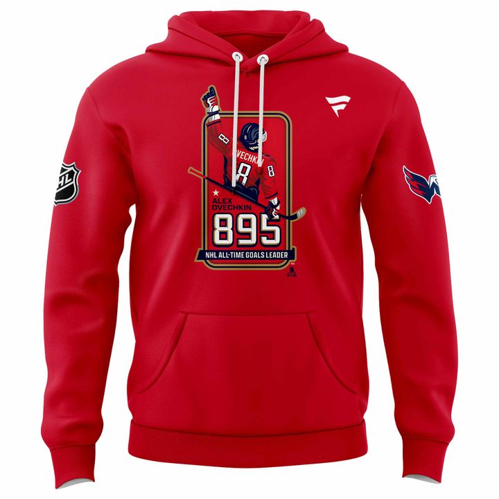 Alexander Ovechkin Washington Capitals Hoodie - Washington Capitals 895 Red Hoodie
