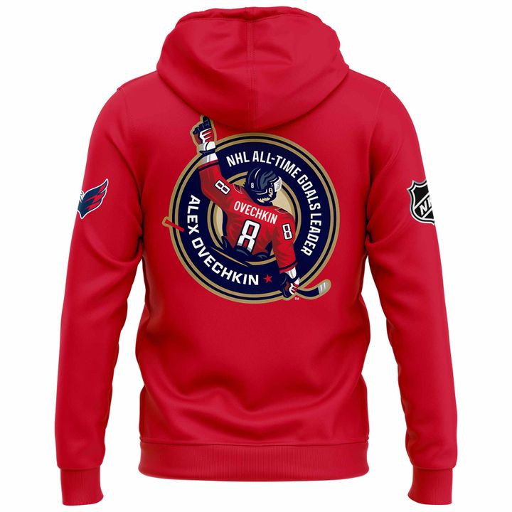 Alexander Ovechkin Washington Capitals Hoodie - Washington Capitals 895 Red Hoodie