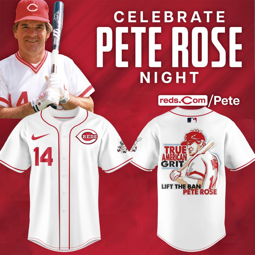 Cincinnati Reds Baseball Jersey x 2025 Pete Rose Night