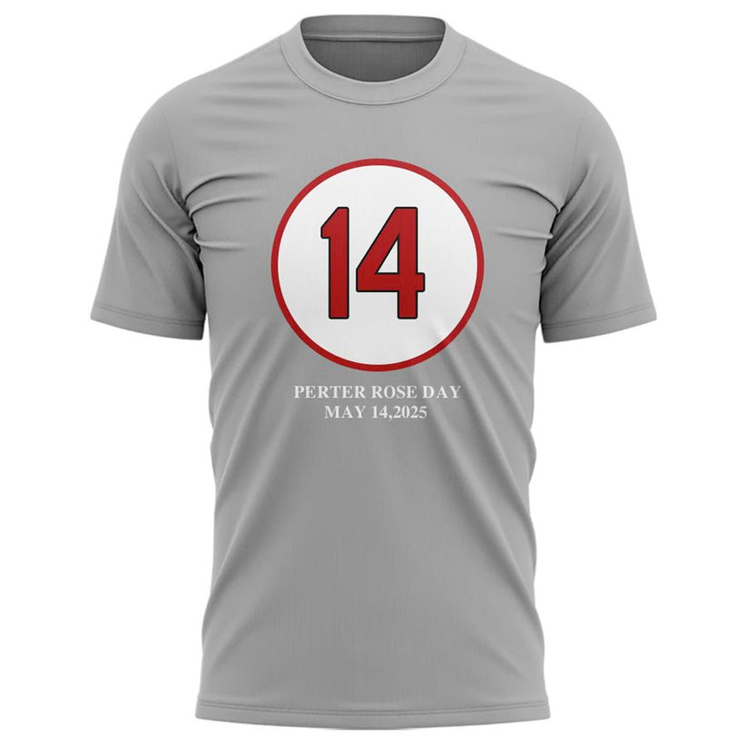 Cincinnati Reds Baseball T-Shirt For 2025 Pete Rose Day