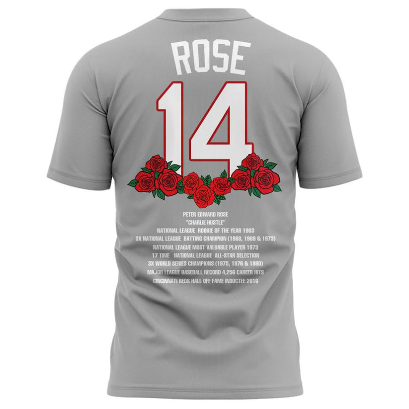 Cincinnati Reds Baseball T-Shirt For 2025 Pete Rose Day