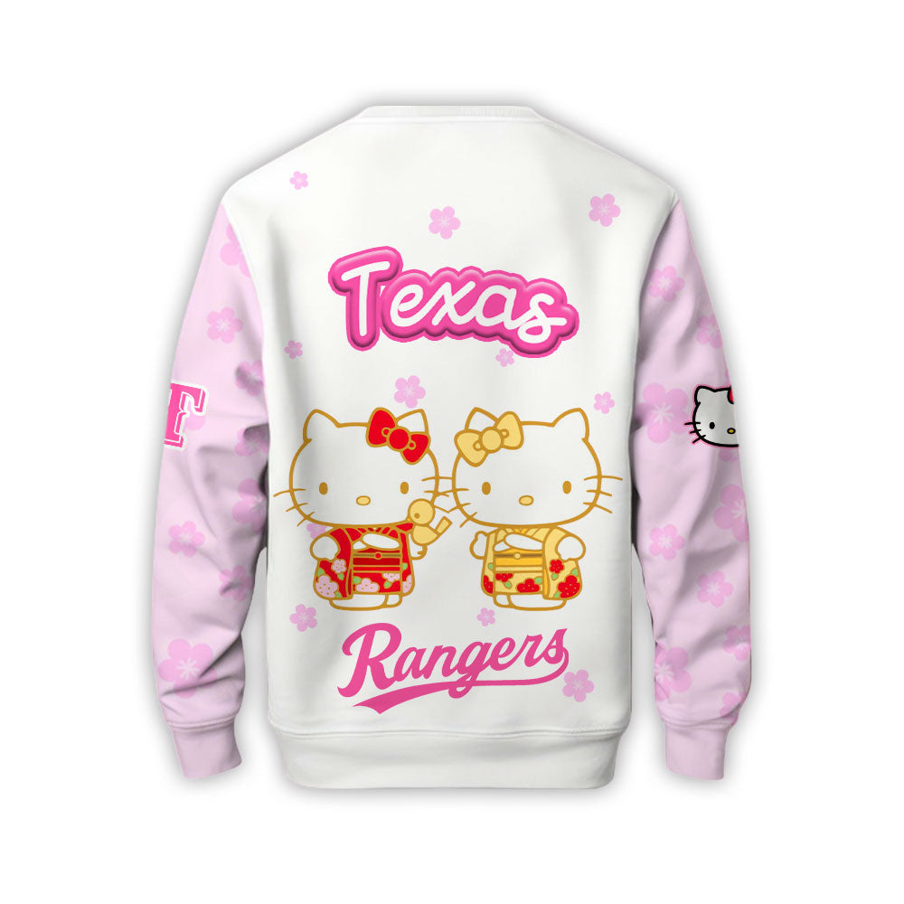 Texas Rangers Shirrt 🌸💕 Hello Kitty Night Happy GirlsDay! Hinamatsuri Sweatshirt