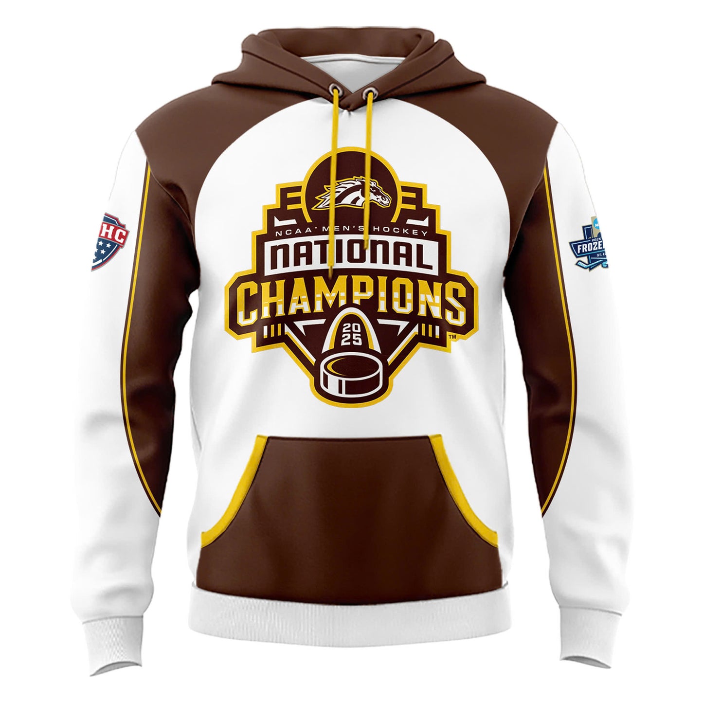 Western Michigan University Broncos Special New National Mens Hockey Champions Hoodie