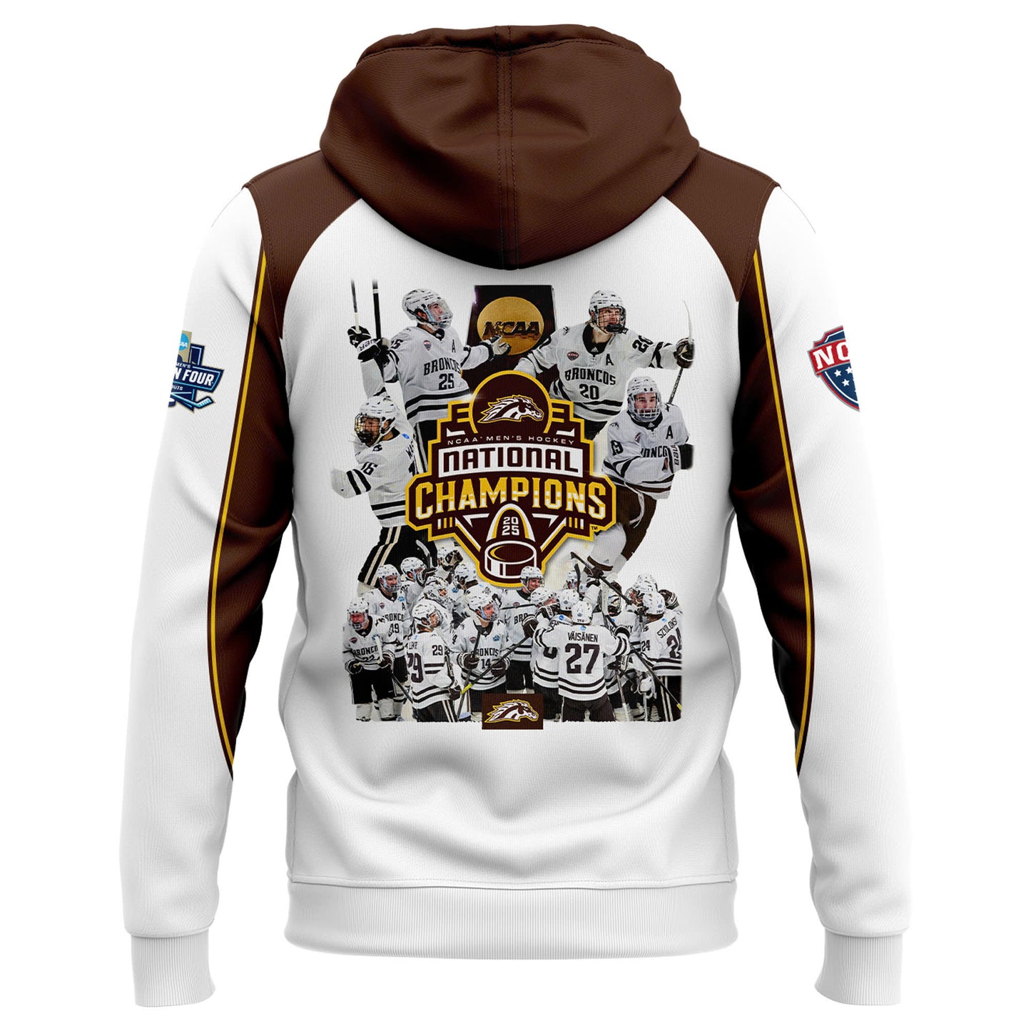 Western Michigan University Broncos Special New National Mens Hockey Champions Hoodie