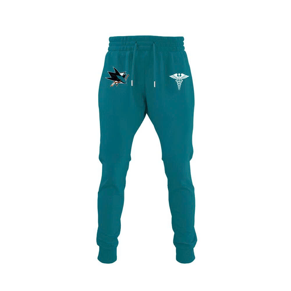 2026 San Jose Sharks Healthcare Appreciation Night Limited Edition Hoodie, Jogger And Cap Outfit