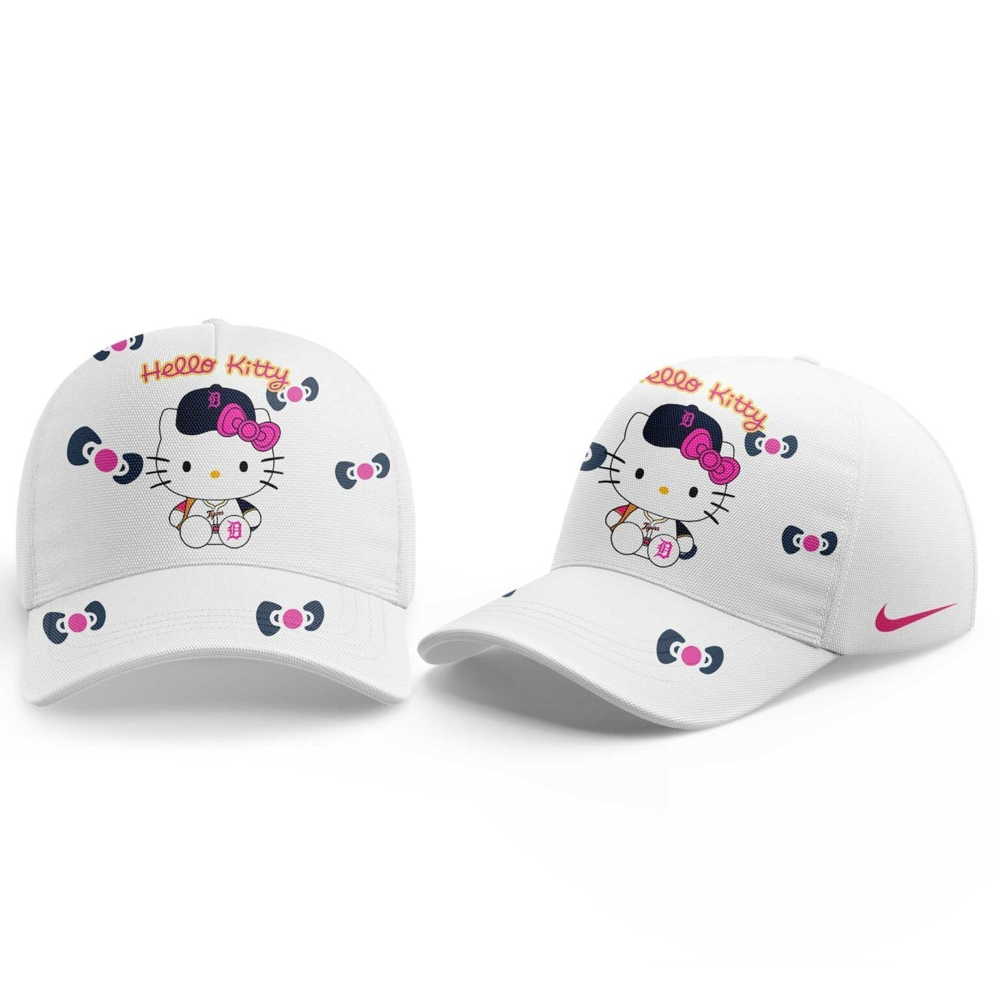 Detroit Tigers Hello Kitty Night Game Pink Hoodie