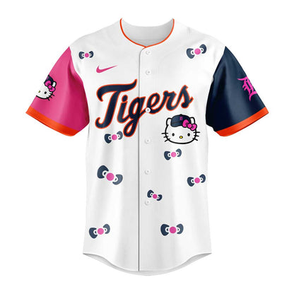 Detroit Tigers Hello Kitty Night Game Pink Jersey