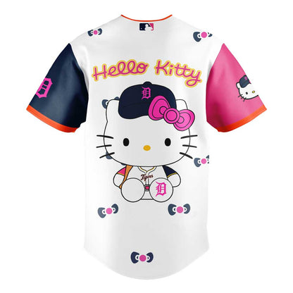 Detroit Tigers Hello Kitty Night Game Pink Jersey
