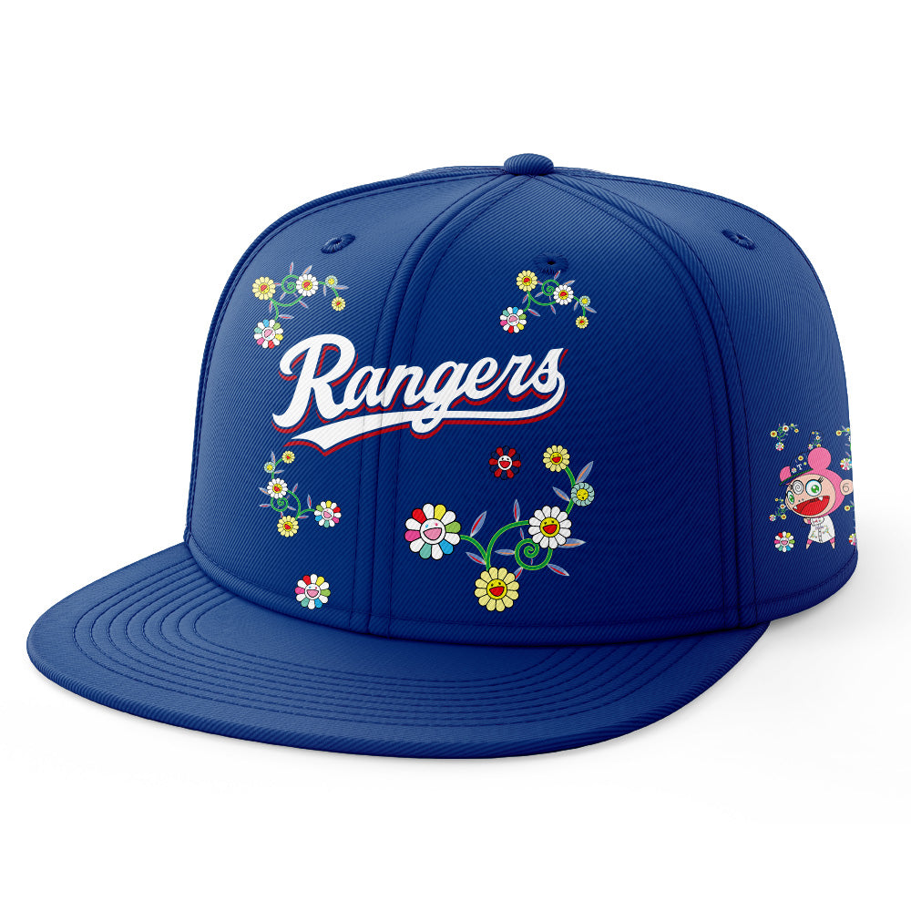 Texas Rangers Takashi Murakami x  World Tour Tokyo Series Whrite Flower Jersey