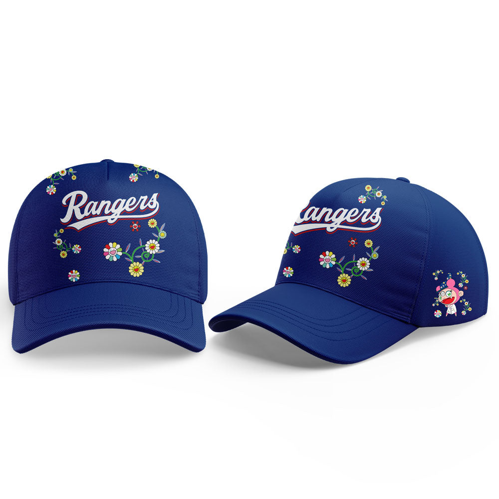Texas Rangers Takashi Murakami x  World Tour Tokyo Series Whrite Flower Hoodie