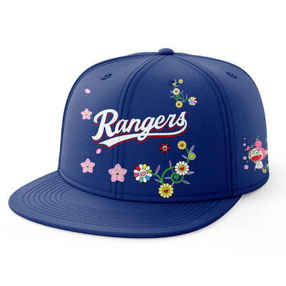 Texas Rangers Takashi Murakami x  World Tour Tokyo Series Whrite Flower Mix Jersey
