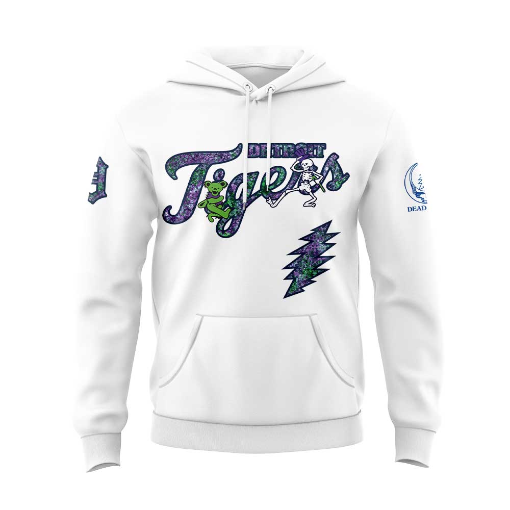 Detroit Tigers Grateful Dead Night Hoodie