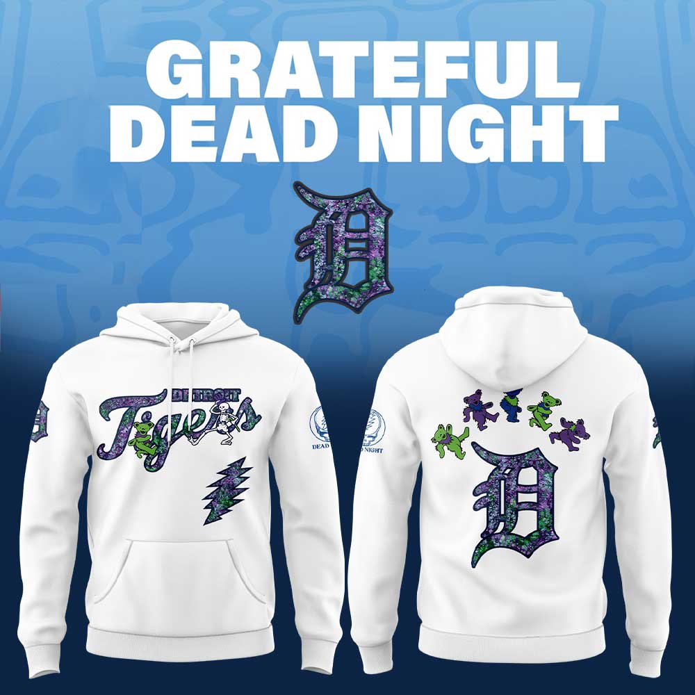 Detroit Tigers Grateful Dead Night Hoodie
