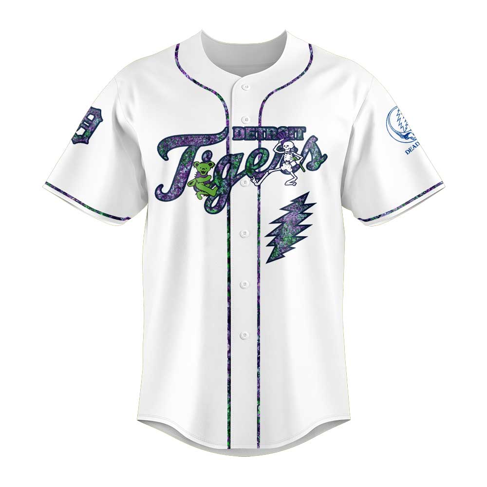 Detroit Tigers Grateful Dead Night Jersey