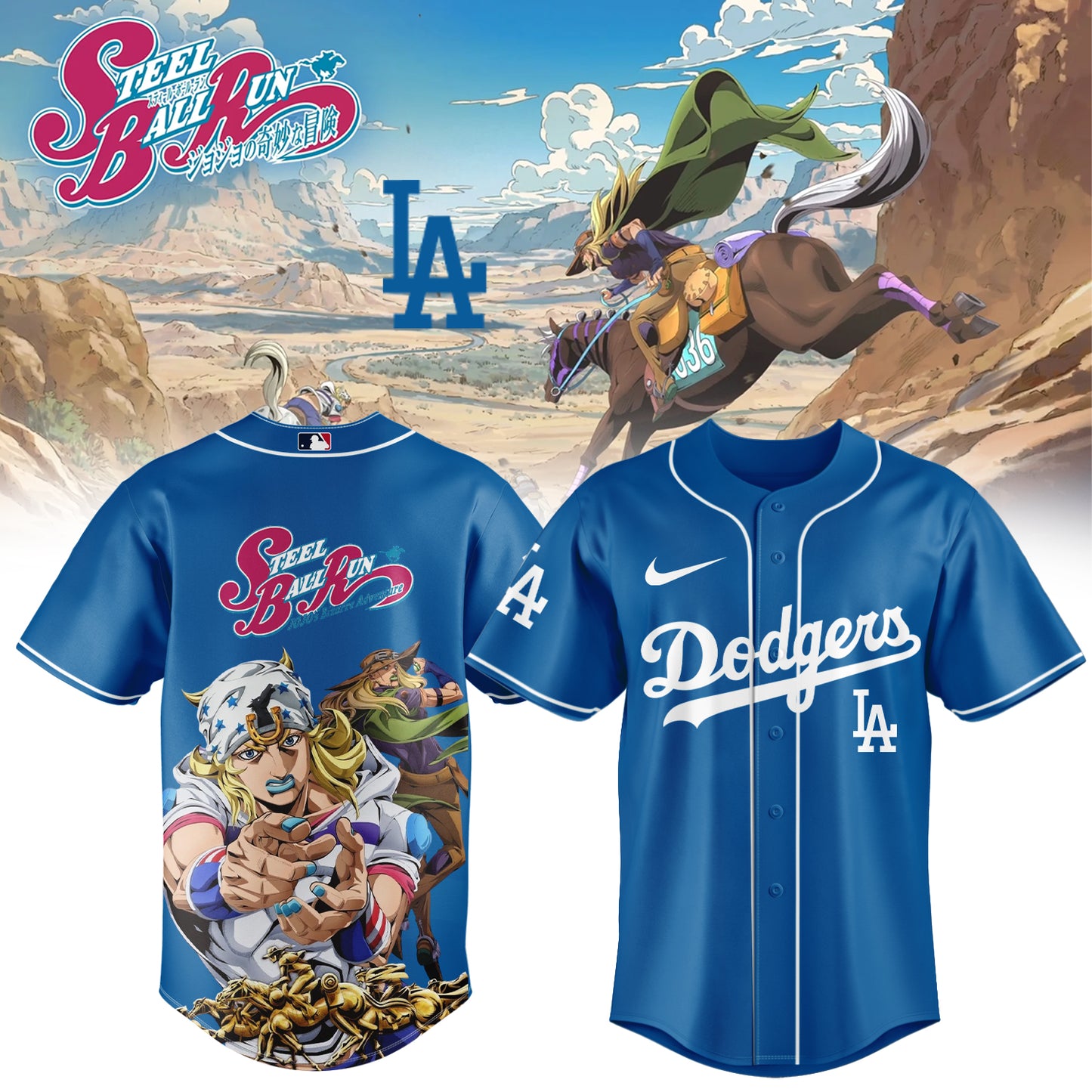 MLB ALL TEAMS x Steel Ball Run Limited Jersey | QZ14