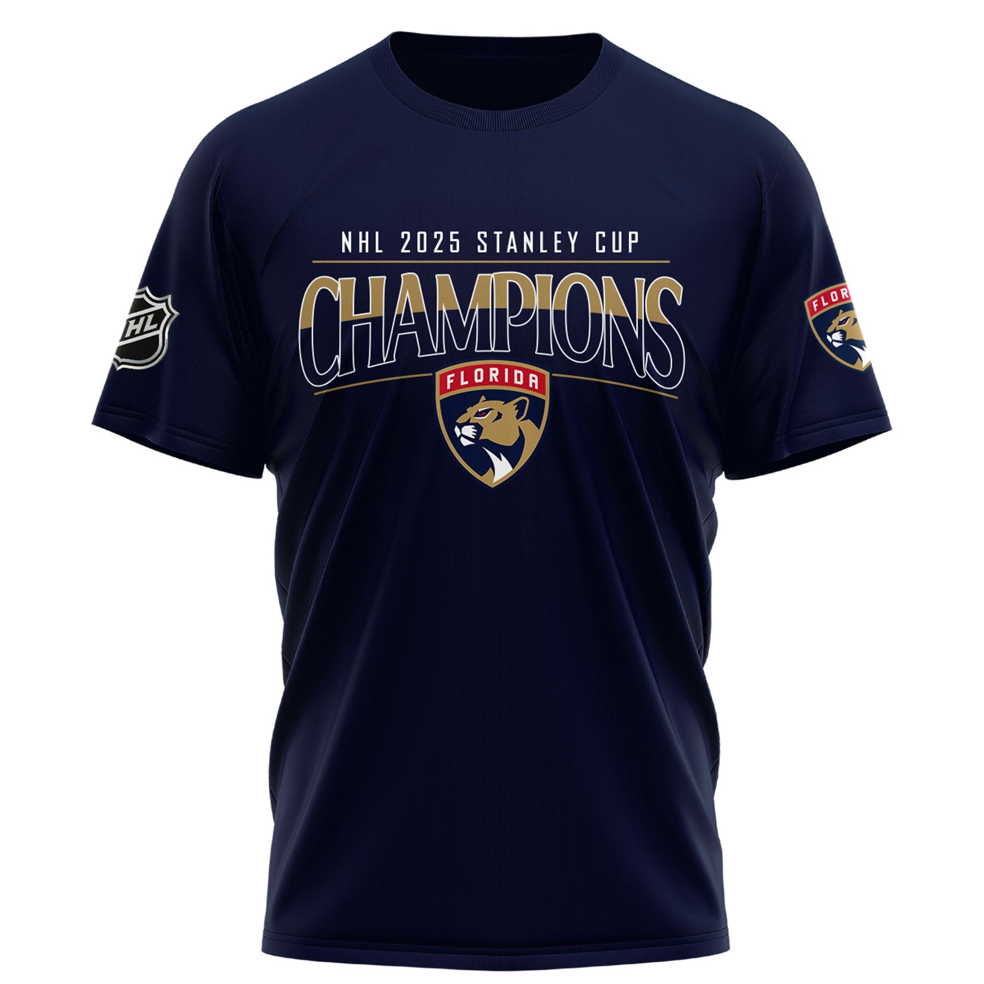 Florida Panthers Champion T-Shirt Signature Stanley Cup Final 2025
