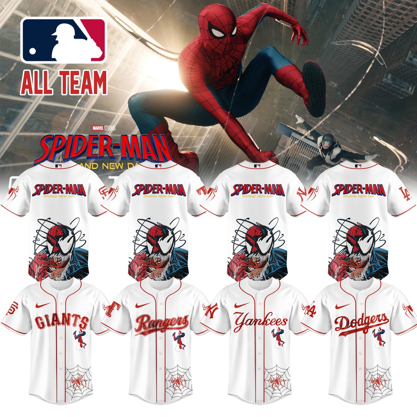 MLB ALL TEAM x Spider Man: Brand New Day Jersey | QU49
