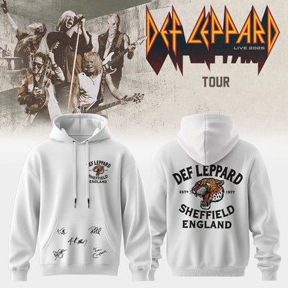 Def Leppard Live 2026 Limited Edition Signature Hoodie - Fan Apparel