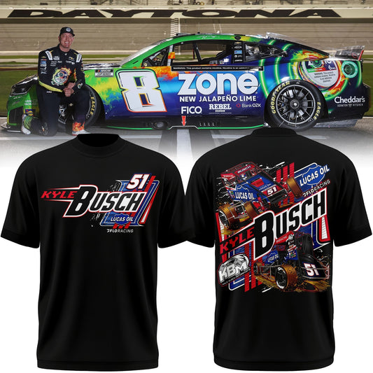 Kyle Busch #51 LUCAS/FLO BLK Midget Shirt | XV95