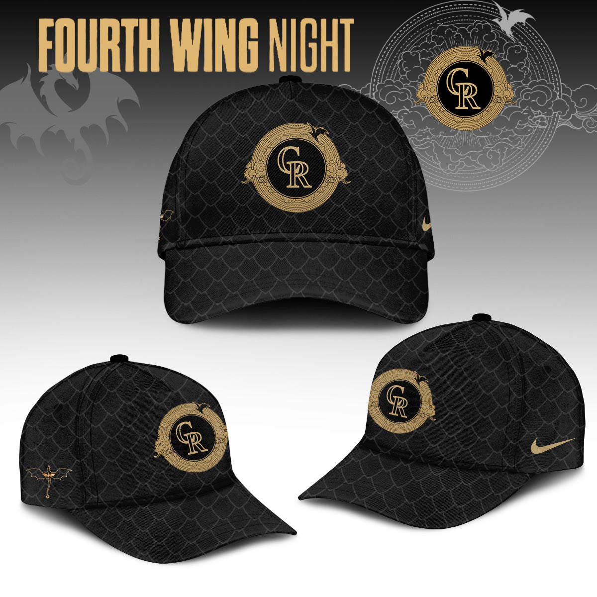 MLB ALL TEAMS x Fourth Wing Night Jersey (Custom Name) | ED50