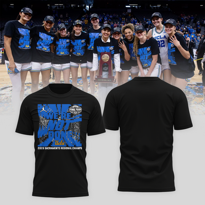 UCLA 2026 Women Basketball Five Four Champion T-Shirt Black Ver 02