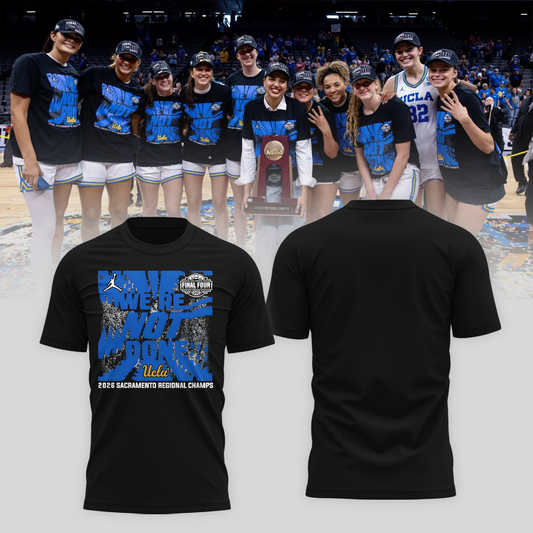 UCLA 2026 Women Basketball Five Four Champion T-Shirt Black Ver 02
