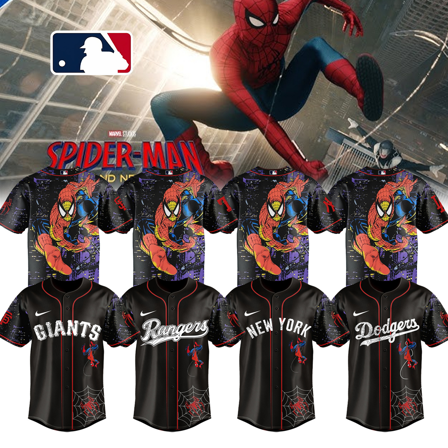 MLB ALL TEAM x Spider Man: Brand New Day Jersey | QZ49