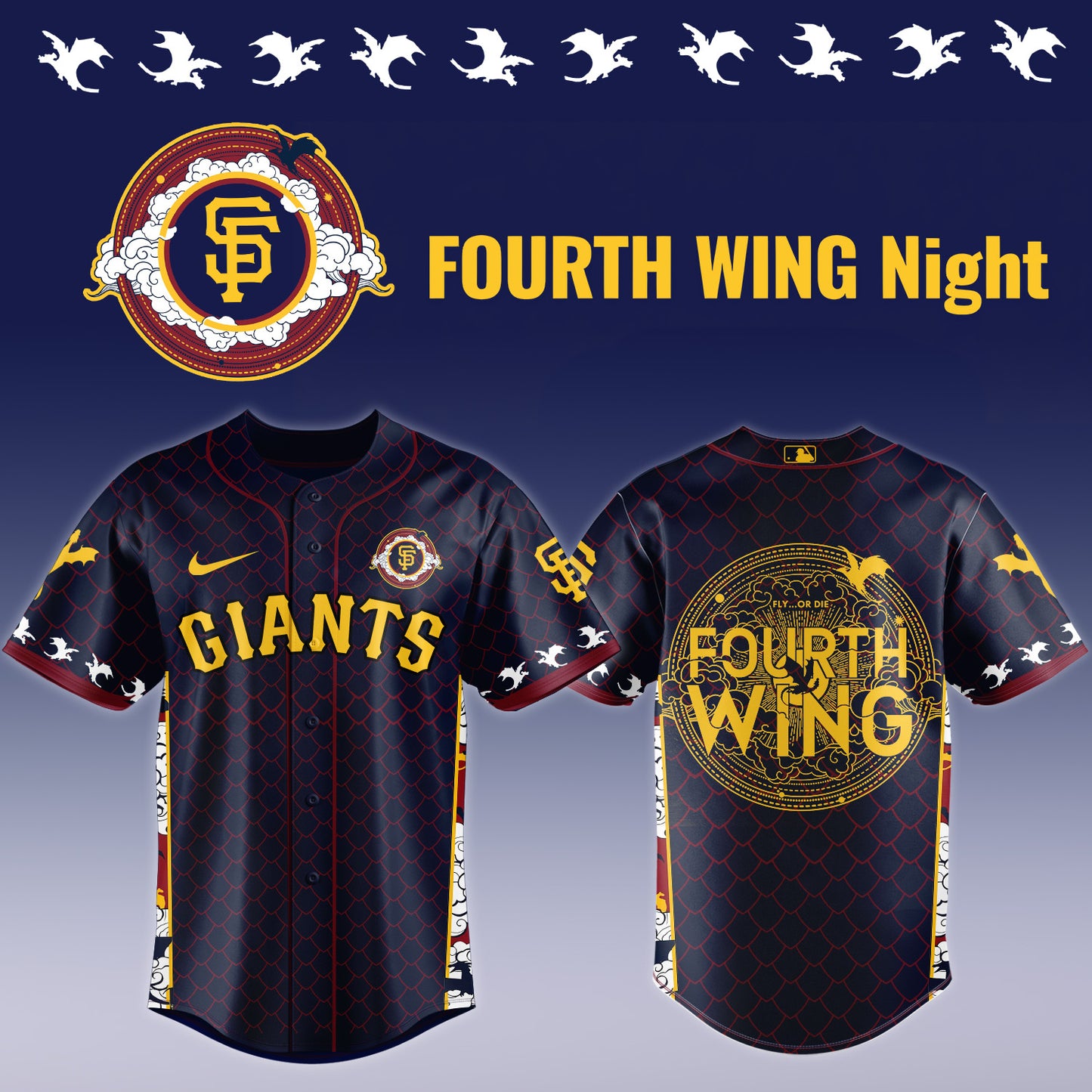 MLB ALL TEAMS x Fourth Wing Night Jersey | TO59