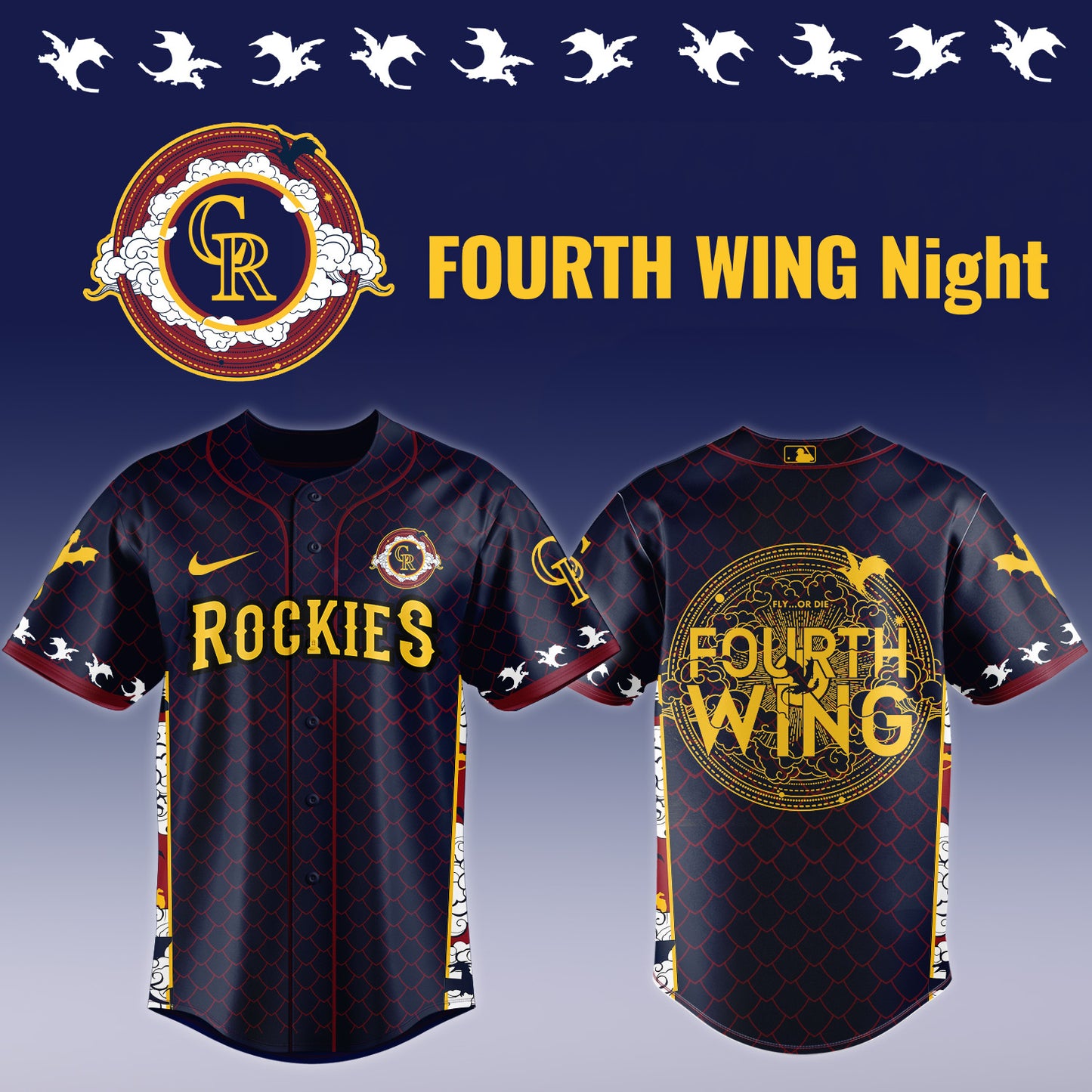 MLB ALL TEAMS x Fourth Wing Night Jersey | TO59