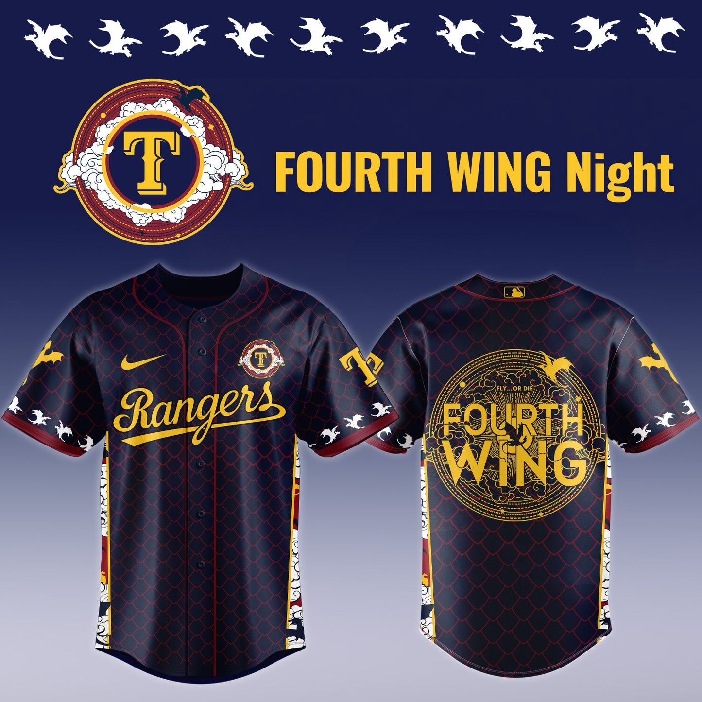 MLB ALL TEAMS x Fourth Wing Night Jersey | TO59