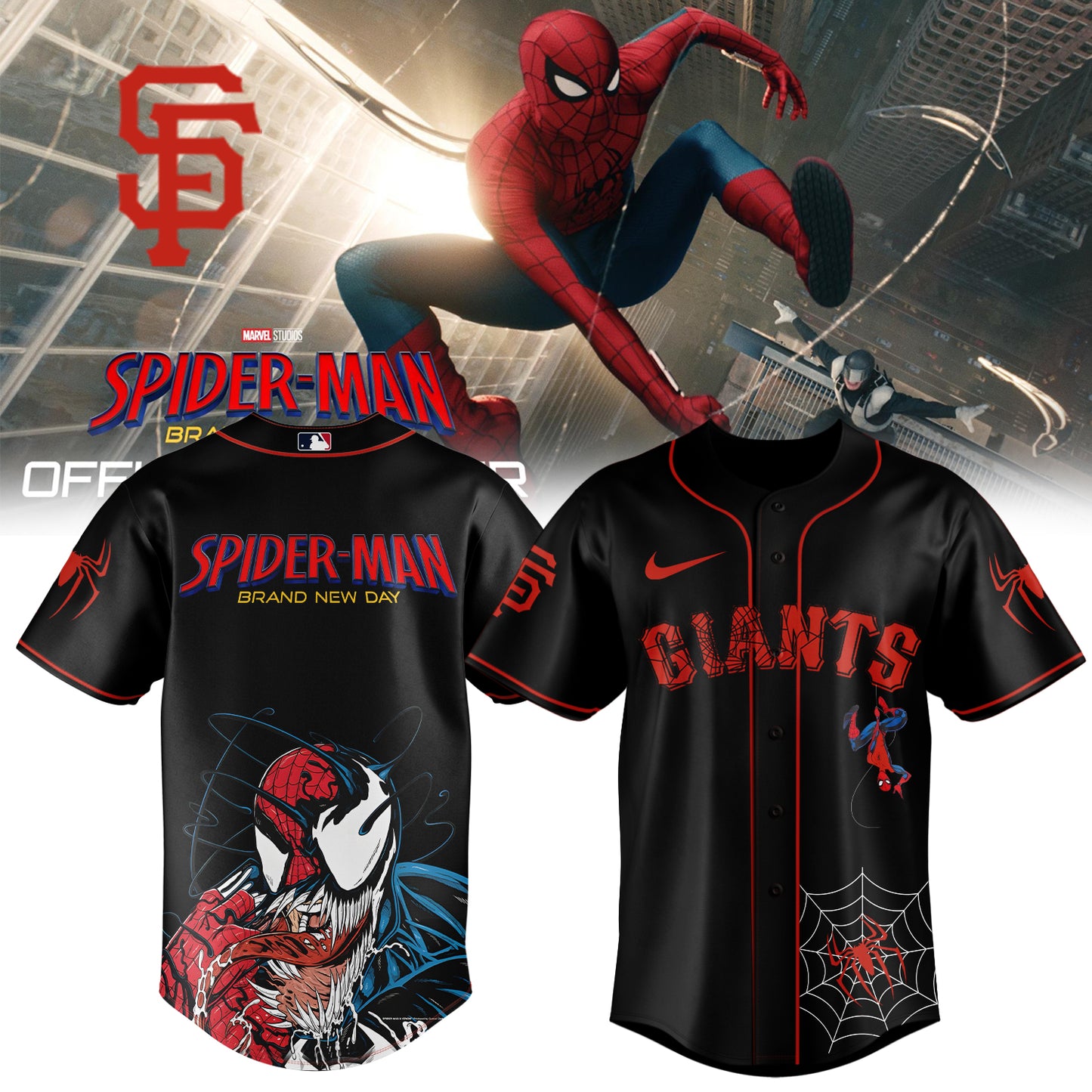 MLB ALL TEAM x Spider Man: Brand New Day Jersey | UV32
