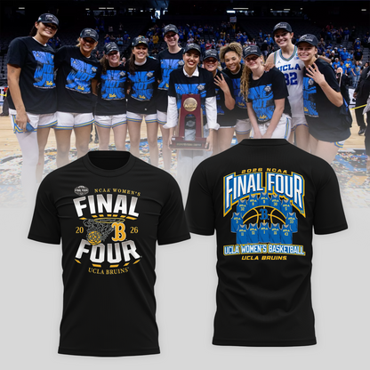 UCLA 2026 Women Basketball Five Four Champion T-Shirt Black Ver 05