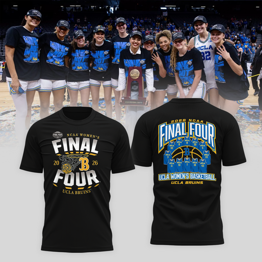UCLA 2026 Women Basketball Five Four Champion T-Shirt Black Ver 05