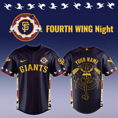 MLB ALL TEAMS x Fourth Wing Night Jersey (Custom Name) | NX64
